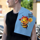 Busy Boy! Bee Light Blue | Mix & Match Soft Fun-Flirty Lovers’ Towels