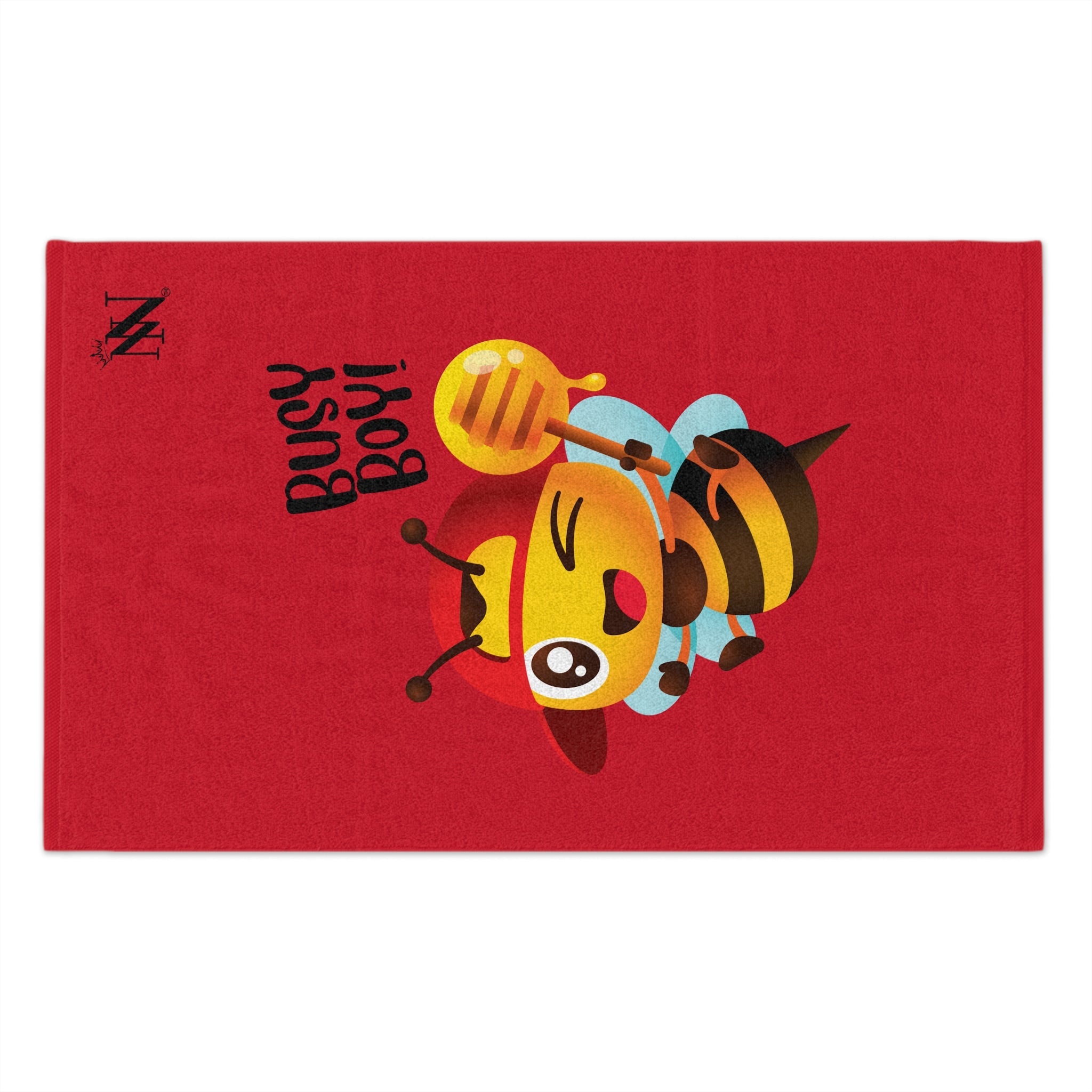 Busy Boy! Bee Red | Mix & Match Soft Fun-Flirty Lovers’ Towels