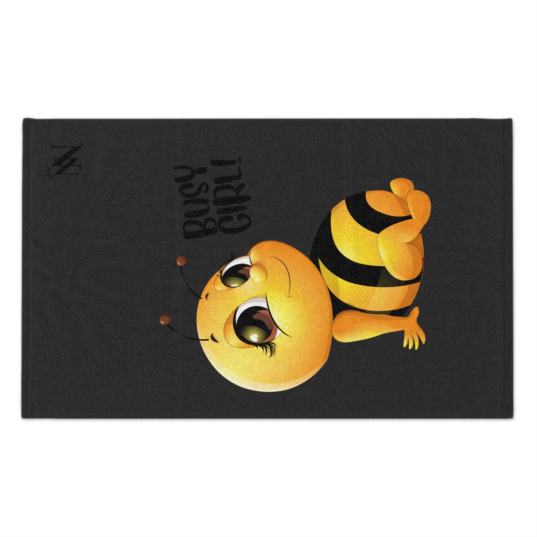 Busy Girl! Bee Dark Grey | Mix & Match Soft Fun-Flirty Lovers’ Towels