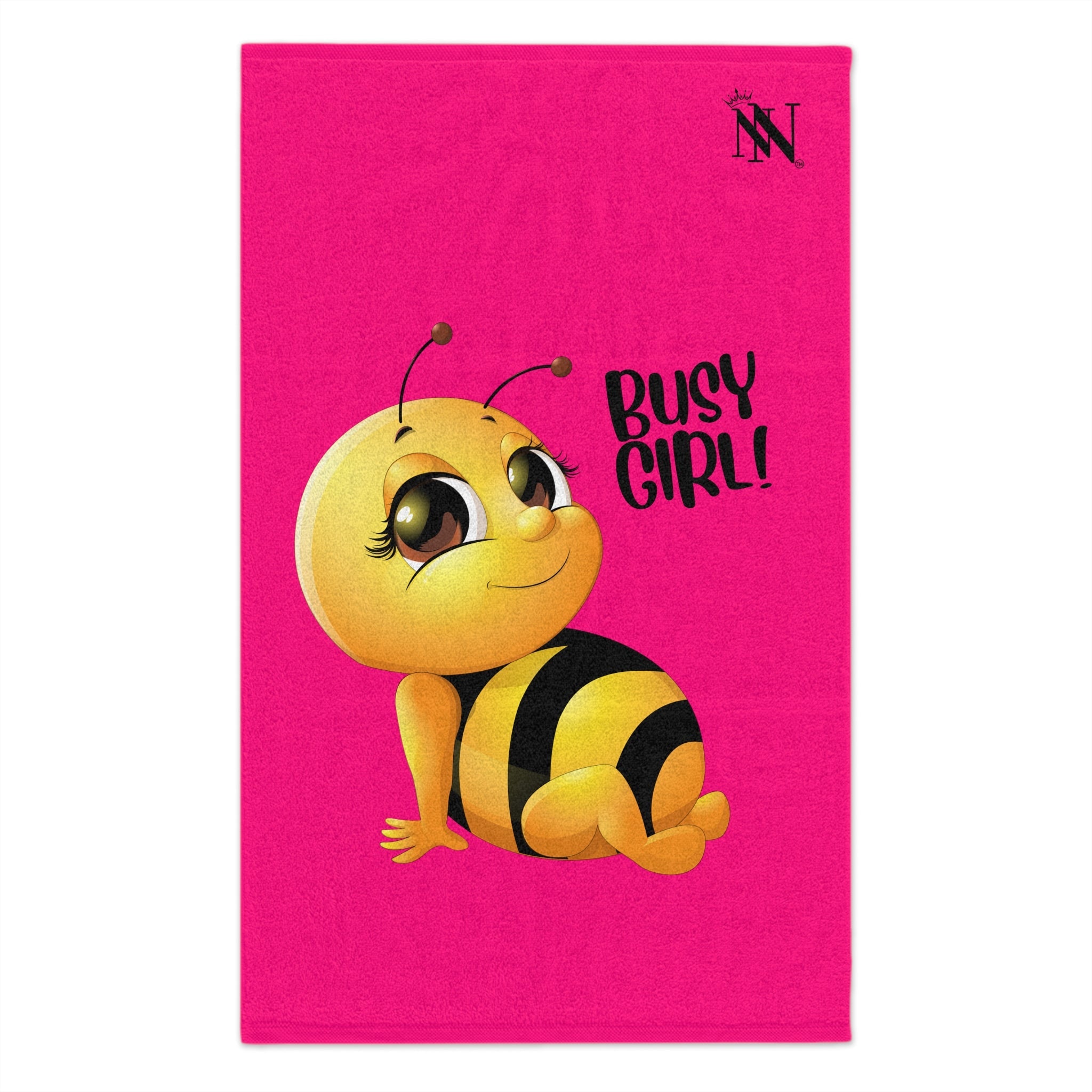 Busy Girl! Bee Pink | Mix & Match Soft Fun-Flirty Lovers’ Towels