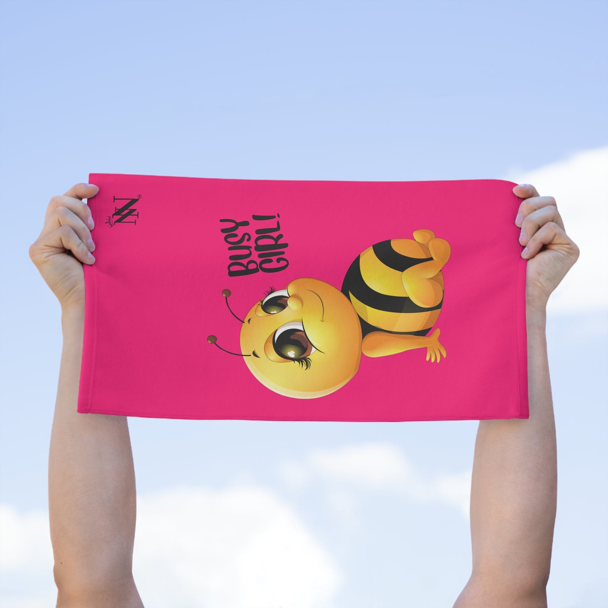 Busy Girl! Bee Pink | Mix & Match Soft Fun-Flirty Lovers’ Towels