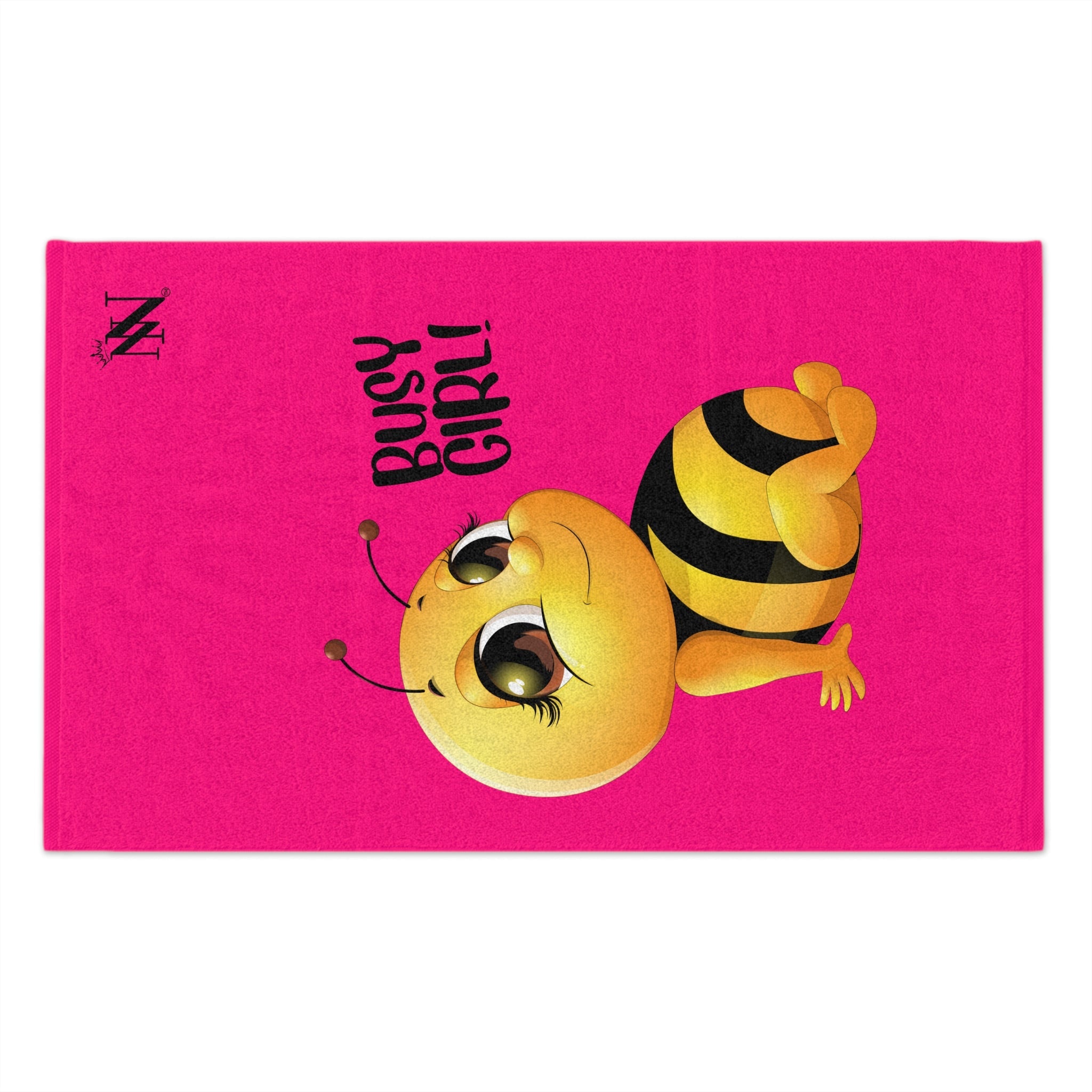 Busy Girl! Bee Pink | Mix & Match Soft Fun-Flirty Lovers’ Towels