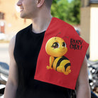 Busy Girl! Bee Red | Mix & Match Soft Fun-Flirty Lovers’ Towels