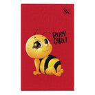 Busy Girl! Bee Red | Mix & Match Soft Fun-Flirty Lovers’ Towels