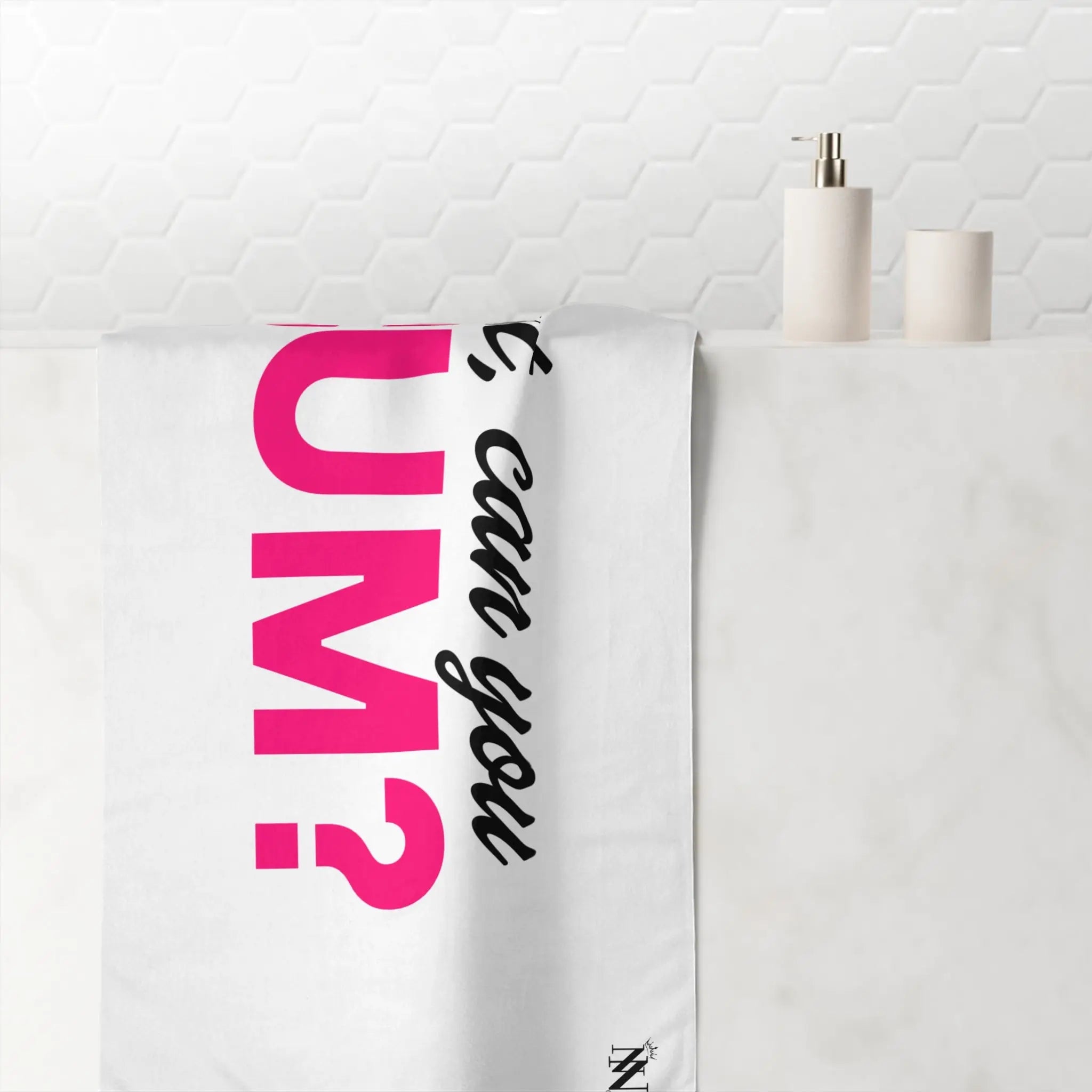 But Can You Cum? | Mix & Match XL Fun-Flirty Lovers’ Towels