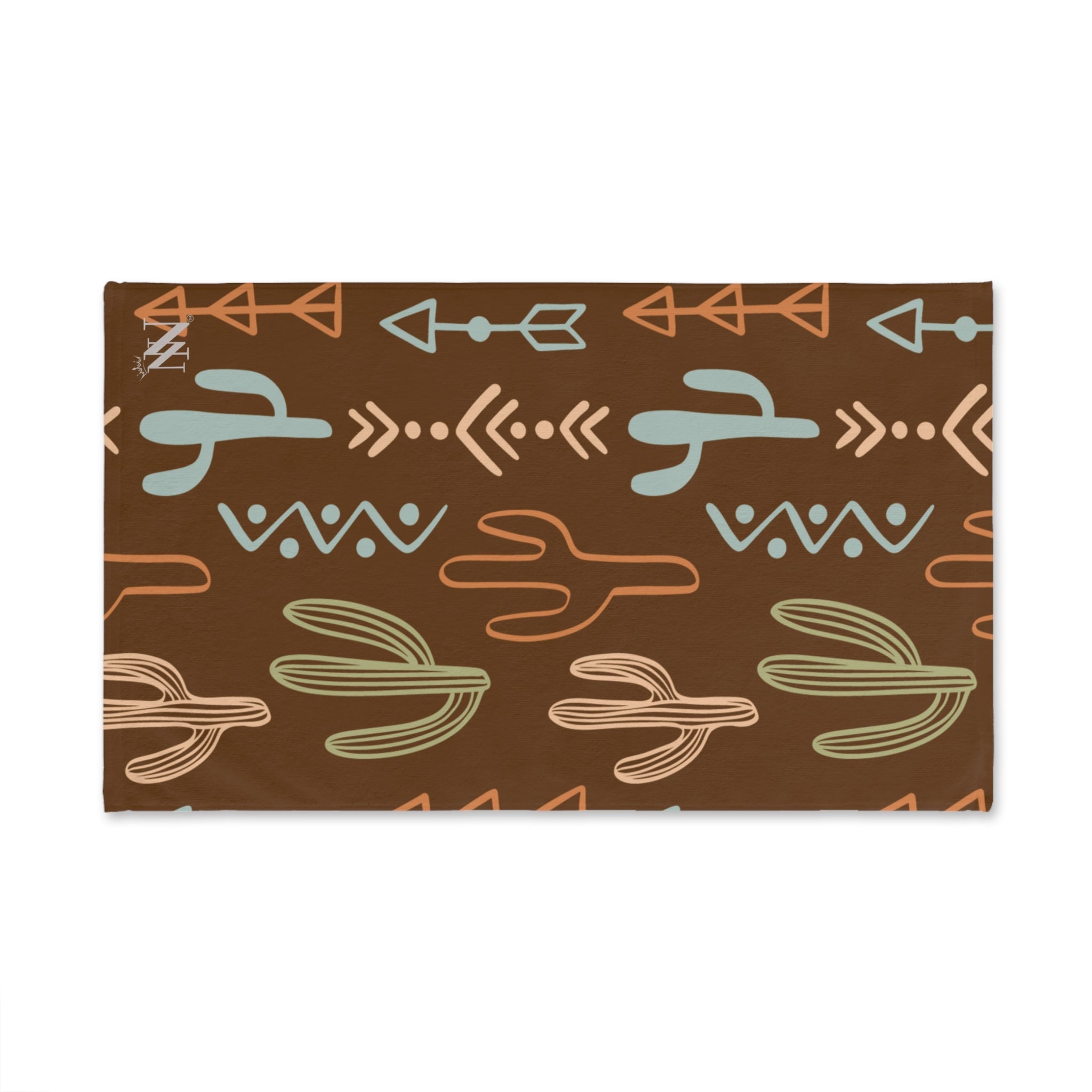 Cactus Western Pattern Brown | Mix & Match Original Fun-Flirty Lovers’ Towels