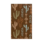 Cactus Western Pattern Brown | Mix & Match Original Fun-Flirty Lovers’ Towels