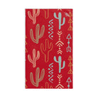 Cactus Western Pattern Red | Mix & Match Original Fun-Flirty Lovers’ Towels