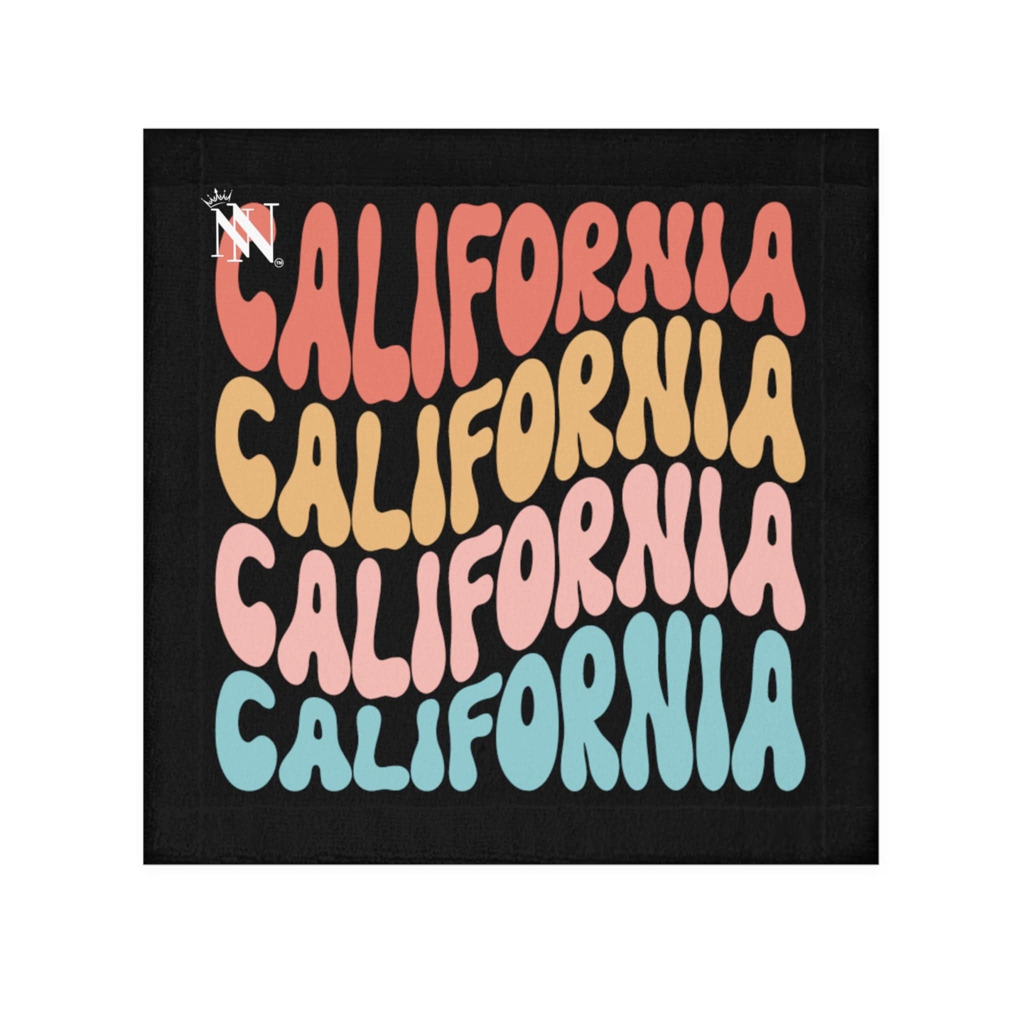 California Black After-Sex Towel | Fun Flirty & Soft
