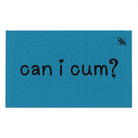 Can I Cum? Blue Mix & Match Soft Sex Towels | Flirty Lovers’ Gifts