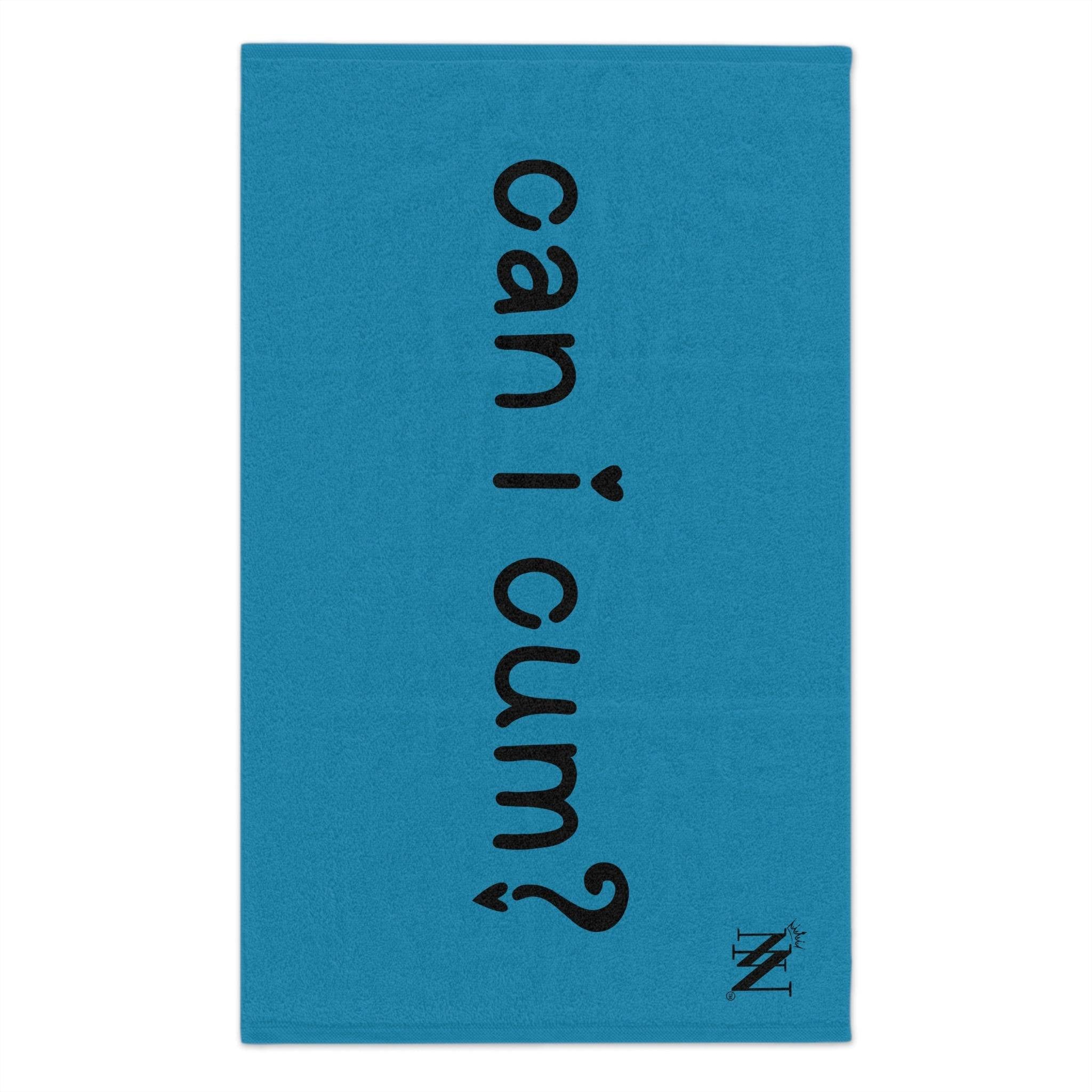 Can I Cum? Blue Mix & Match Soft Sex Towels | Flirty Lovers’ Gifts