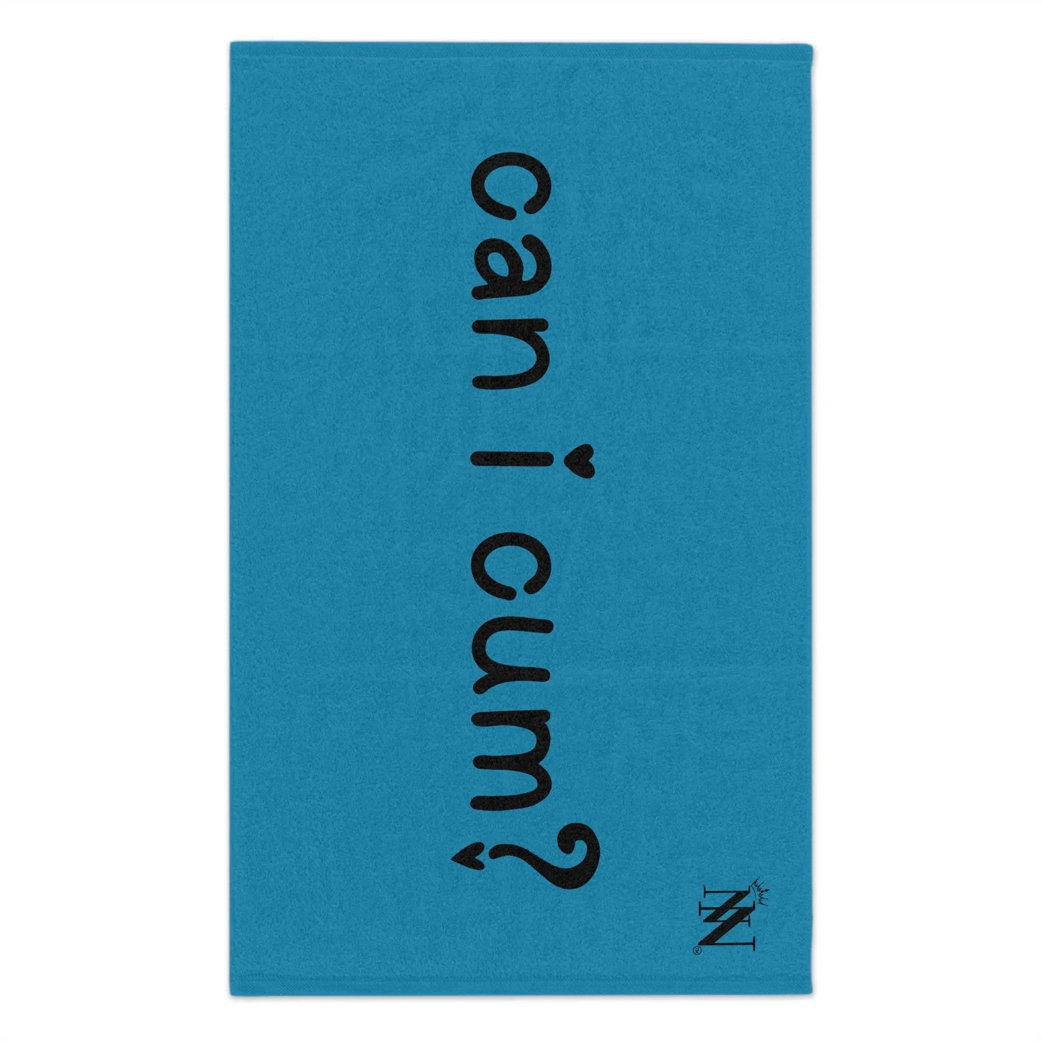 Can I Cum? Blue Mix & Match Soft Sex Towels | Flirty Lovers’ Gifts