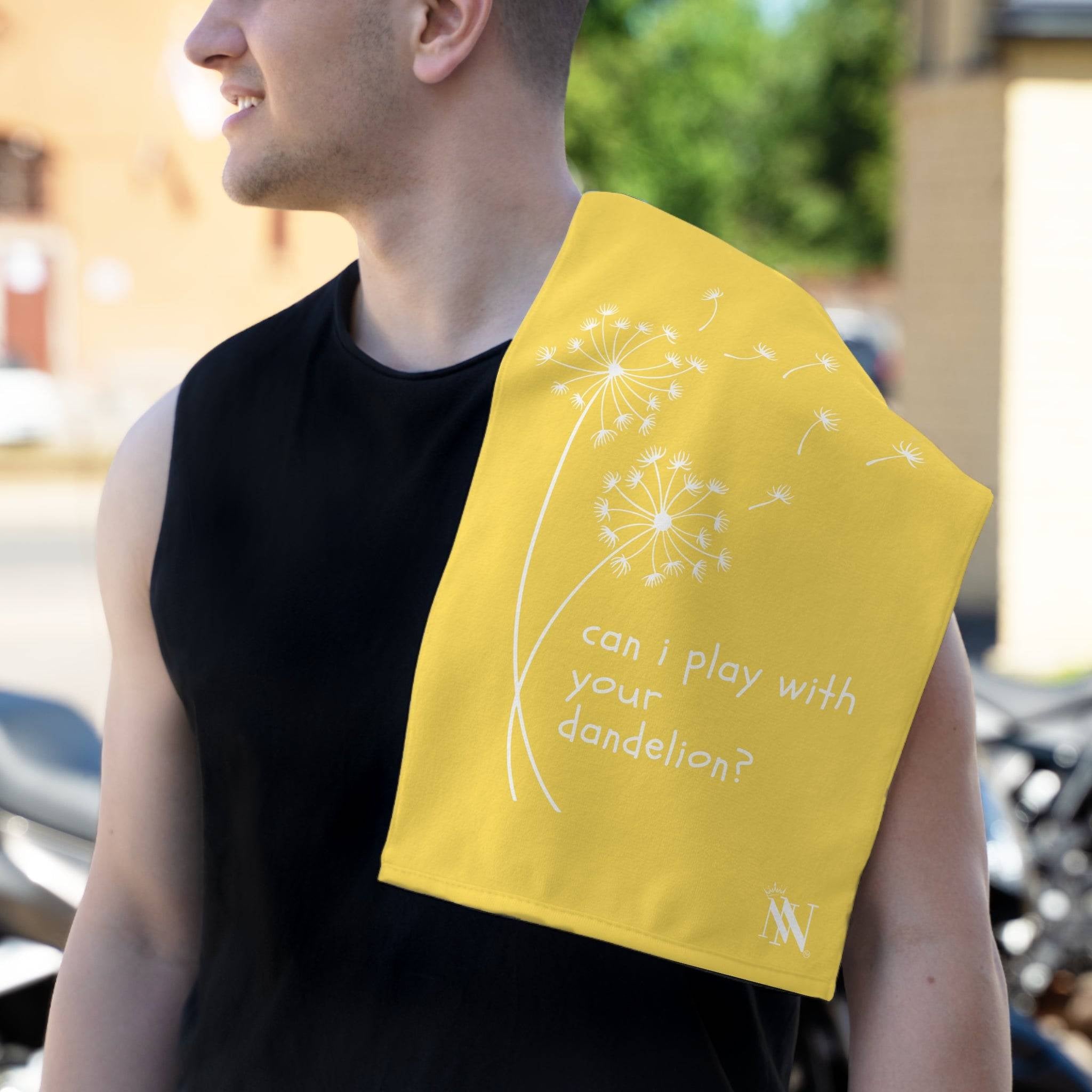 Can I Play With Your Dandelion? | Mix & Match Soft Fun-Flirty Lovers’ Towels