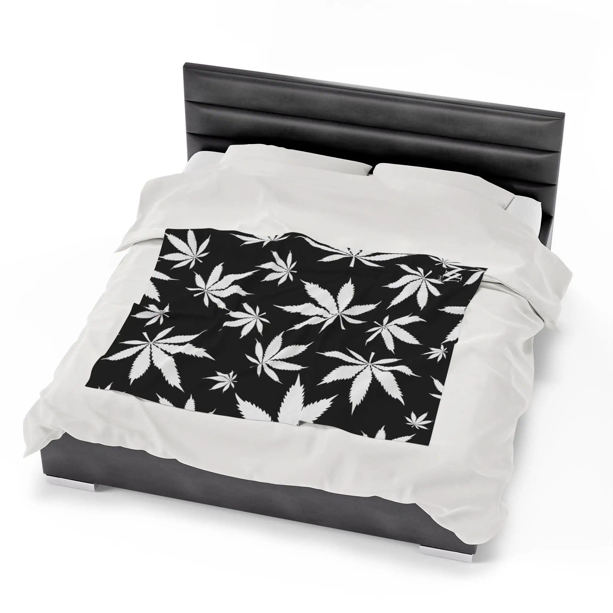 Cannabis Love Black | Mix & Match Fun-Flirty Lovers’ Blankets