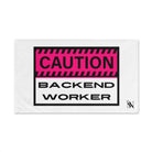 Caution: Backend Worker | Mix & Match Original Fun-Flirty Lovers’ Towels