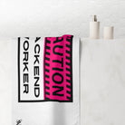 Caution: Backend Worker | Mix & Match XL Fun-Flirty Lovers’ Towels
