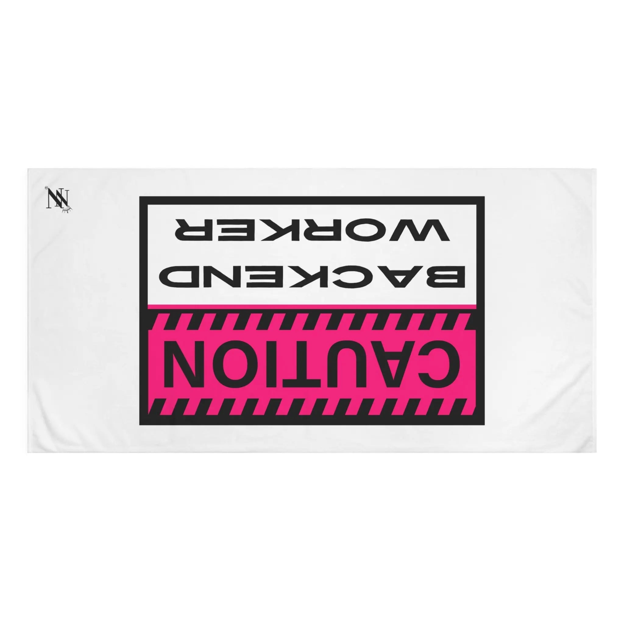 Caution: Backend Worker | Mix & Match XL Fun-Flirty Lovers’ Towels