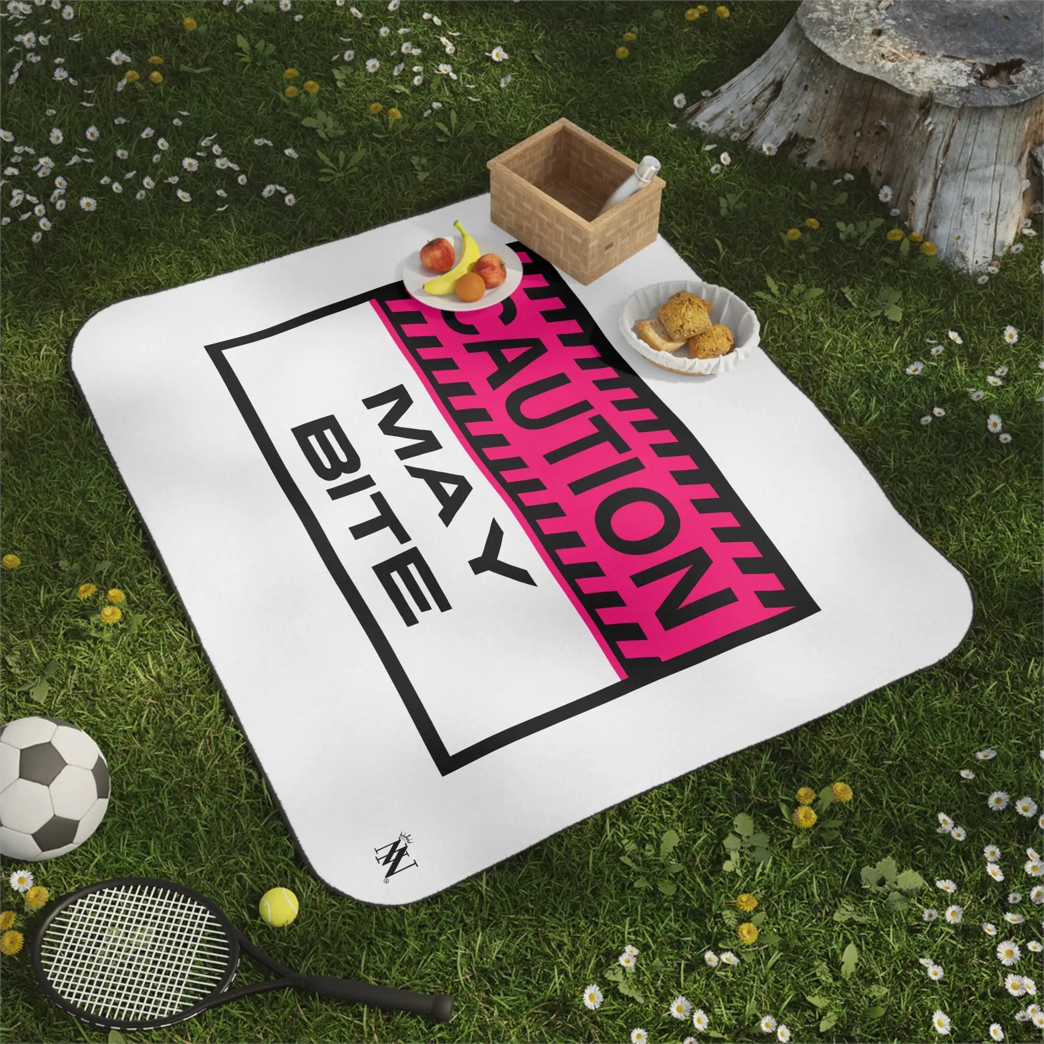 Caution: May Bite | Mix Match Fun-Flirty Lovers’ Water-Resistant Blankets