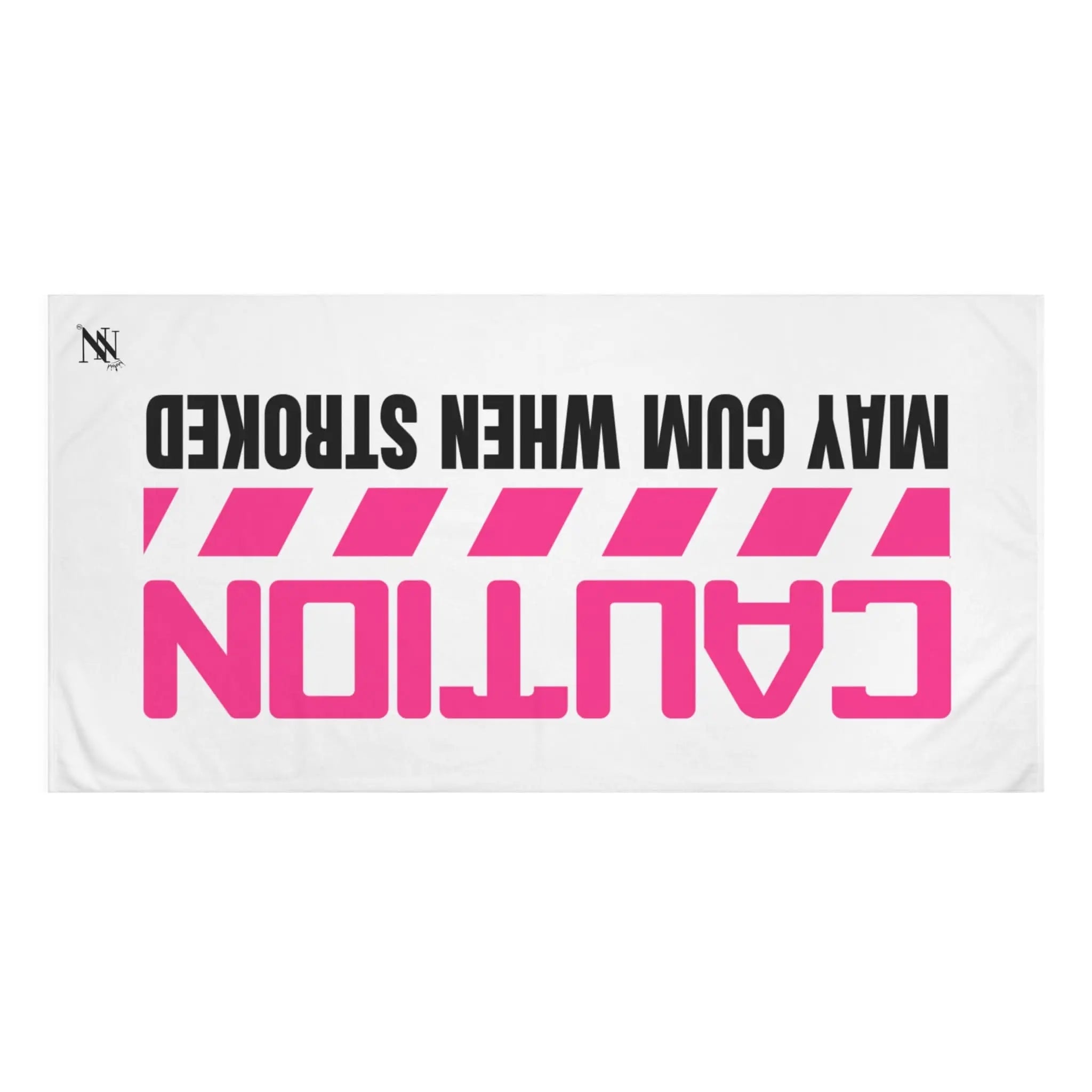Caution May Cum When Stroked | Mix & Match Naughty XL Fun-Flirty Lovers’ Towels