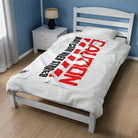 Caution May Cum When Stroked Red | Mix & Match Fun-Flirty Lovers’ Blankets