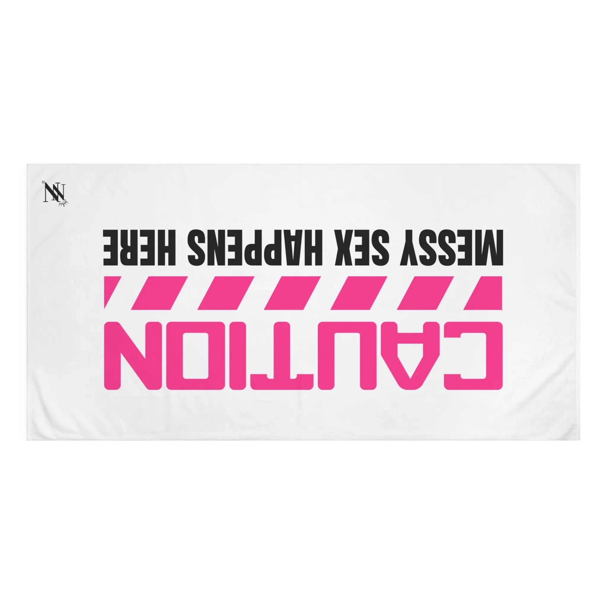 Caution: Messy Sex Happen Here Copy of Time to Fuck | Mix & Match XL Fun-Flirty Lovers’ Towels