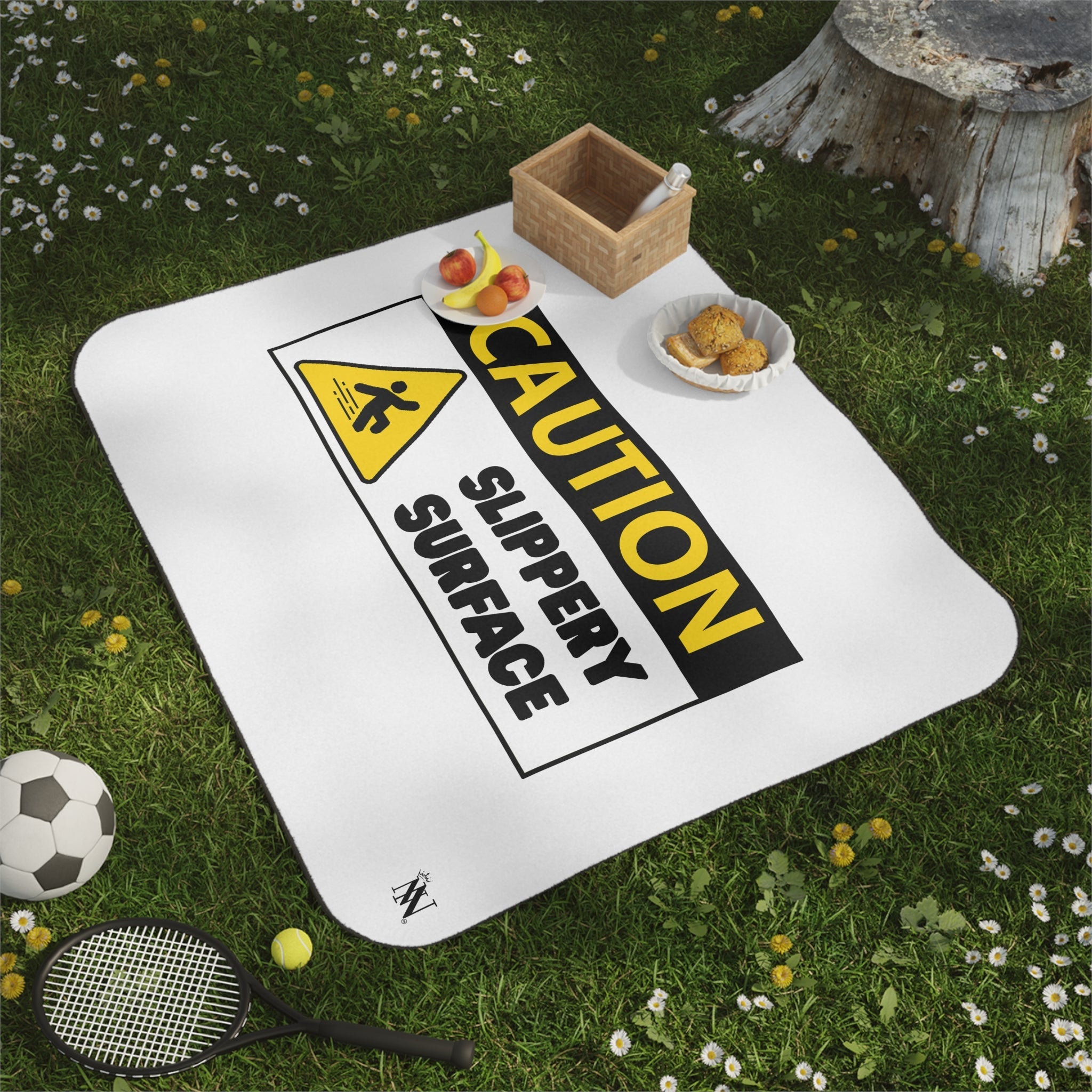 Caution: Slippery Surface | Mix Match Fun-Flirty Lovers’ Water-Resistant Blankets