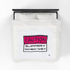 Caution Slippery When Wet | Mix & Match Fun-Flirty Lovers’ Blankets