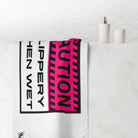Caution Slippery When Wet | Mix & Match Naughty XL Fun-Flirty Lovers’ Towels