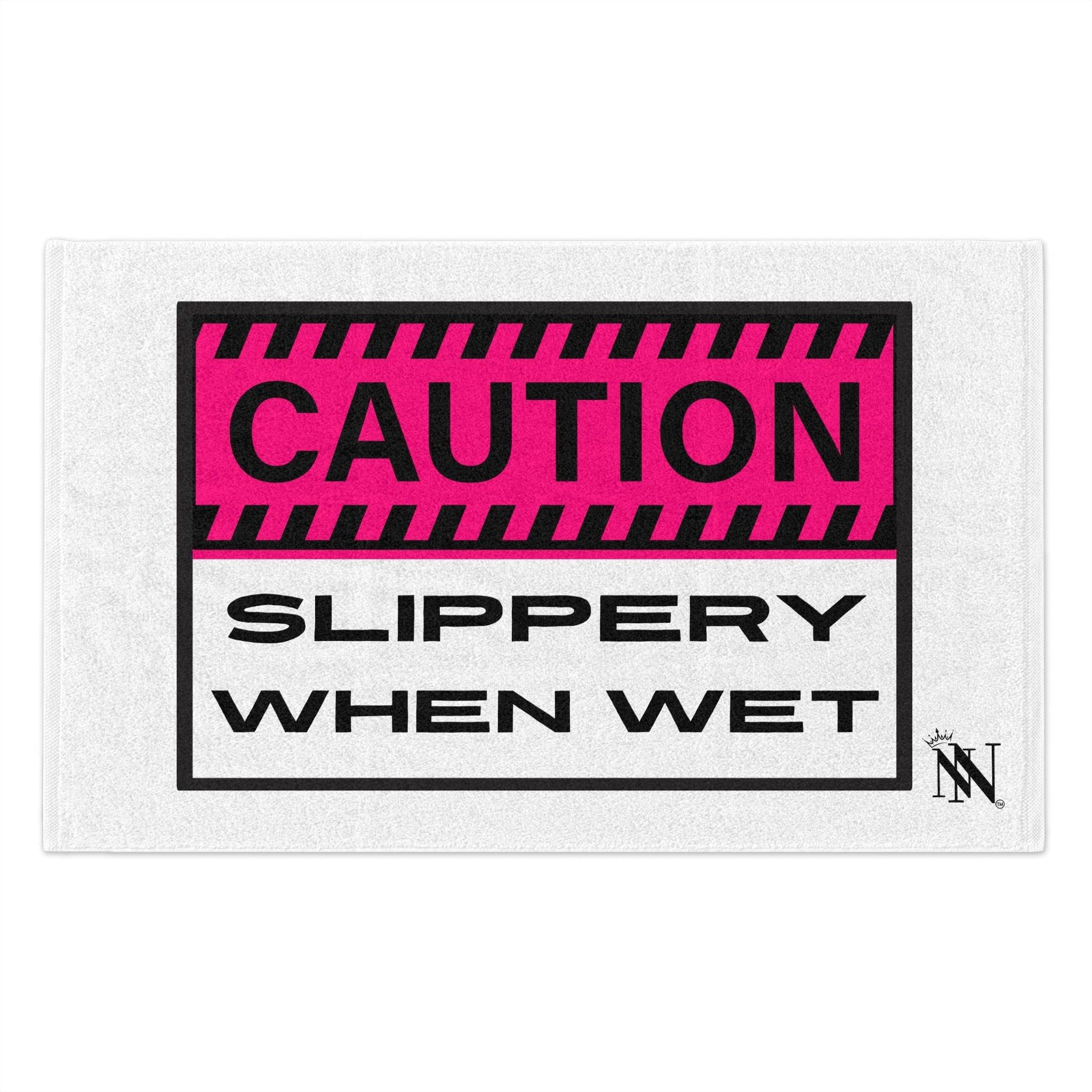 Caution Slippery When Wet | Mix & Match Soft Fun-Flirty Lovers’ Towels