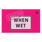 Caution When Wet Pink Mix & Match Soft Sex Towels | Flirty Lovers’ Gifts