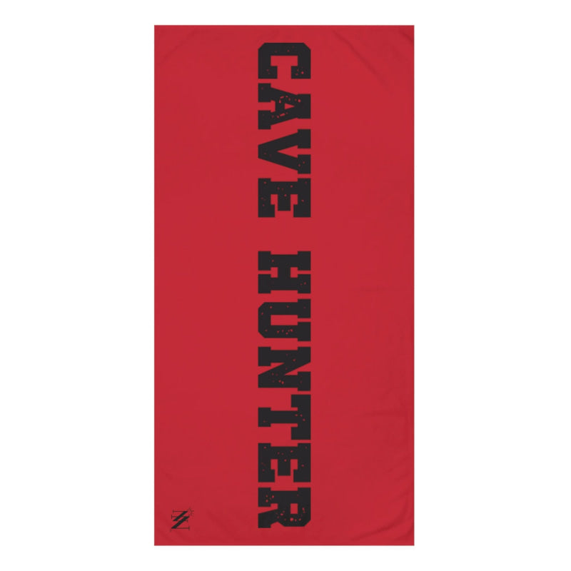 Cave Hunter Red | Mix & Match XL Fun-Flirty Lovers’ Towels