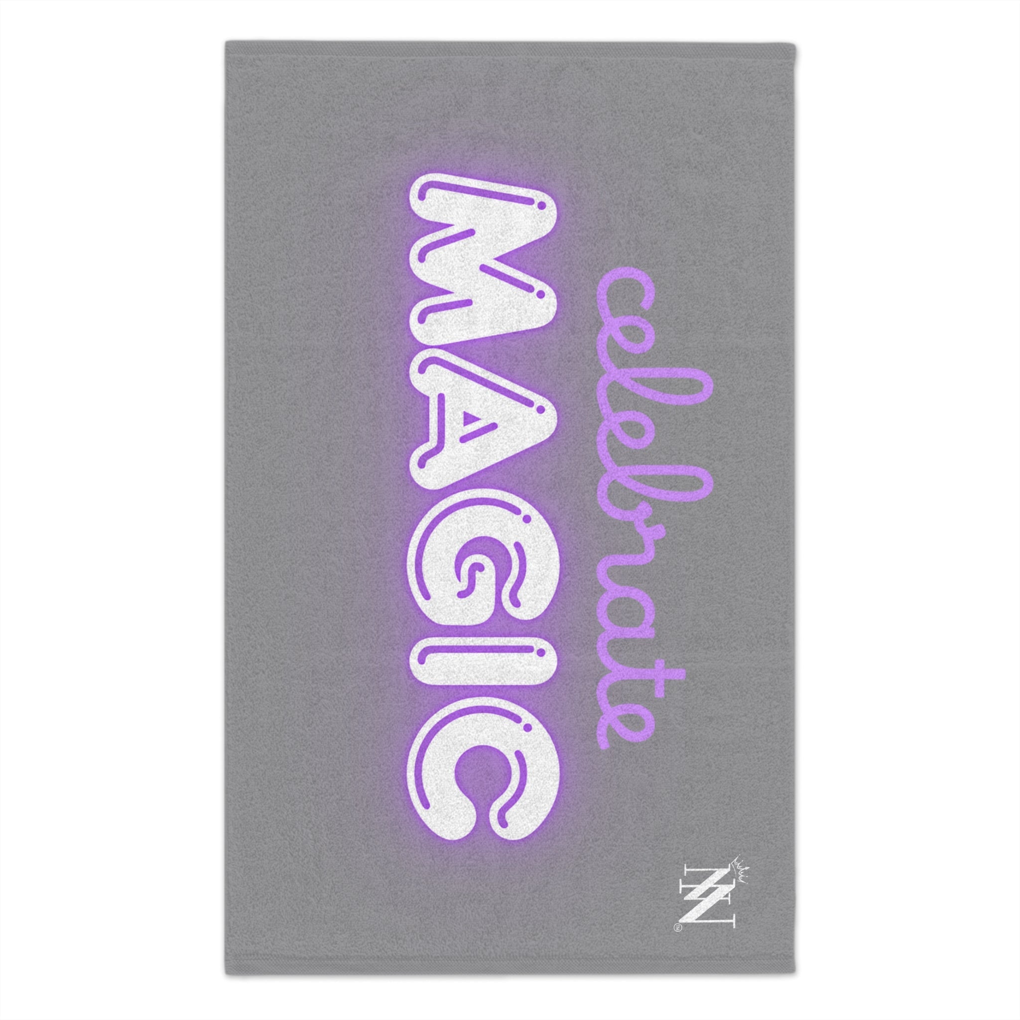 Celebrate Magic Grey | Mix & Match Soft Fun-Flirty Lovers’ Towels