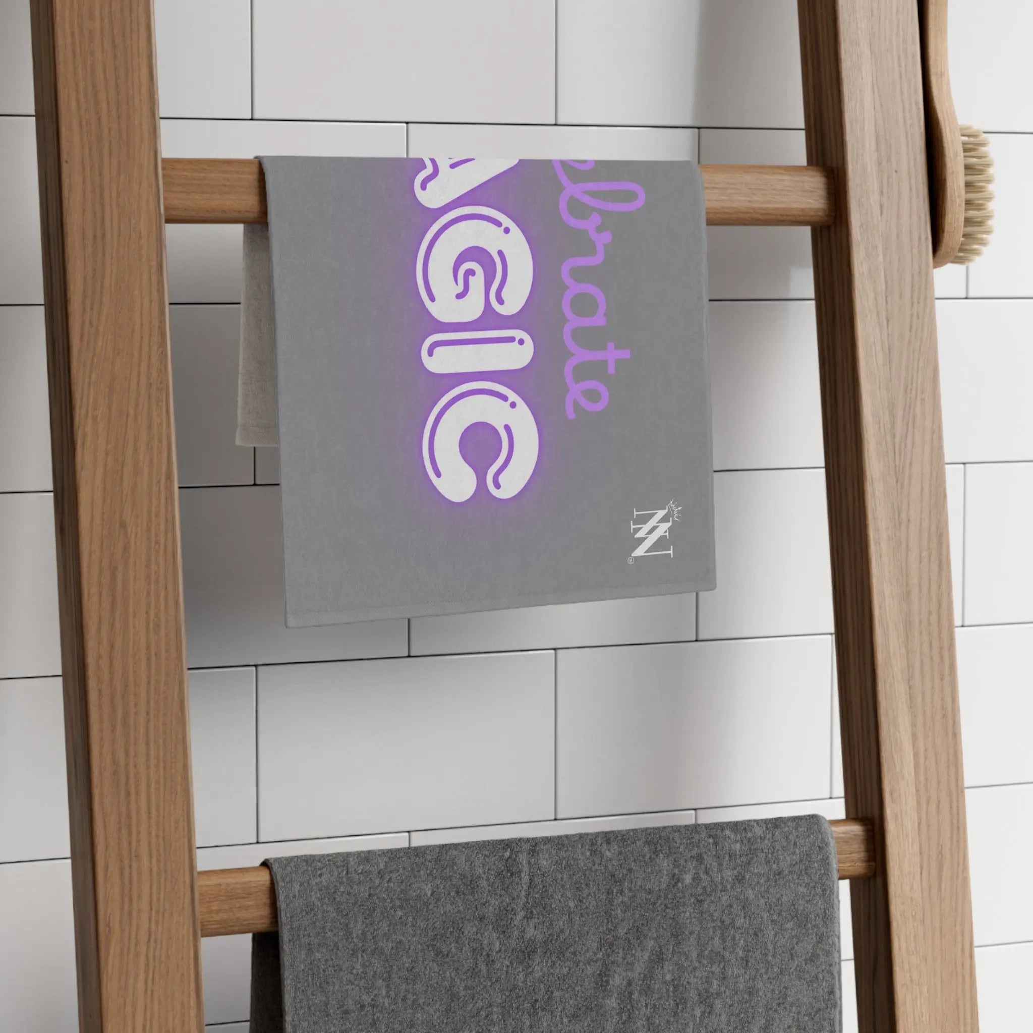 Celebrate Magic Grey | Mix & Match Soft Fun-Flirty Lovers’ Towels