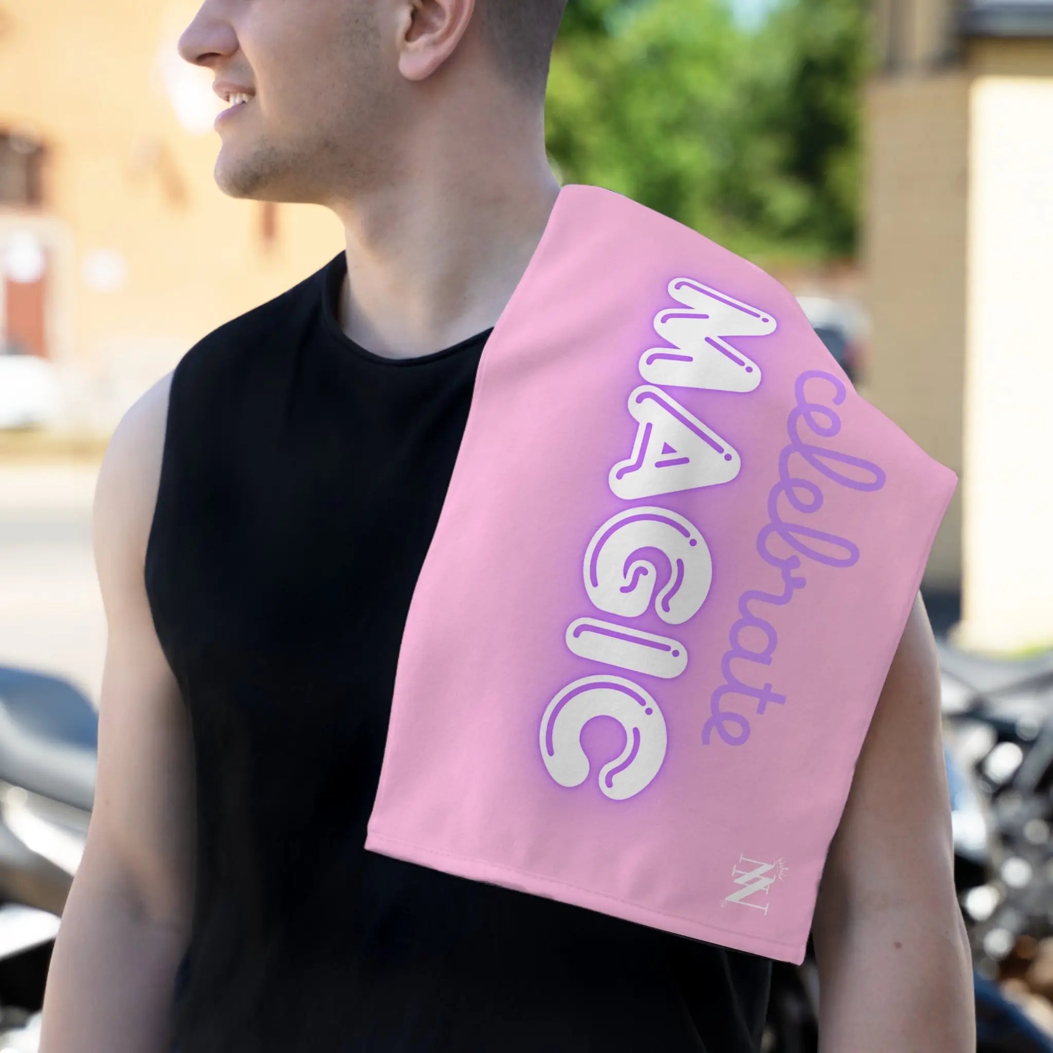 Celebrate Magic Light Pink | Mix & Match Soft Fun-Flirty Lovers’ Towels