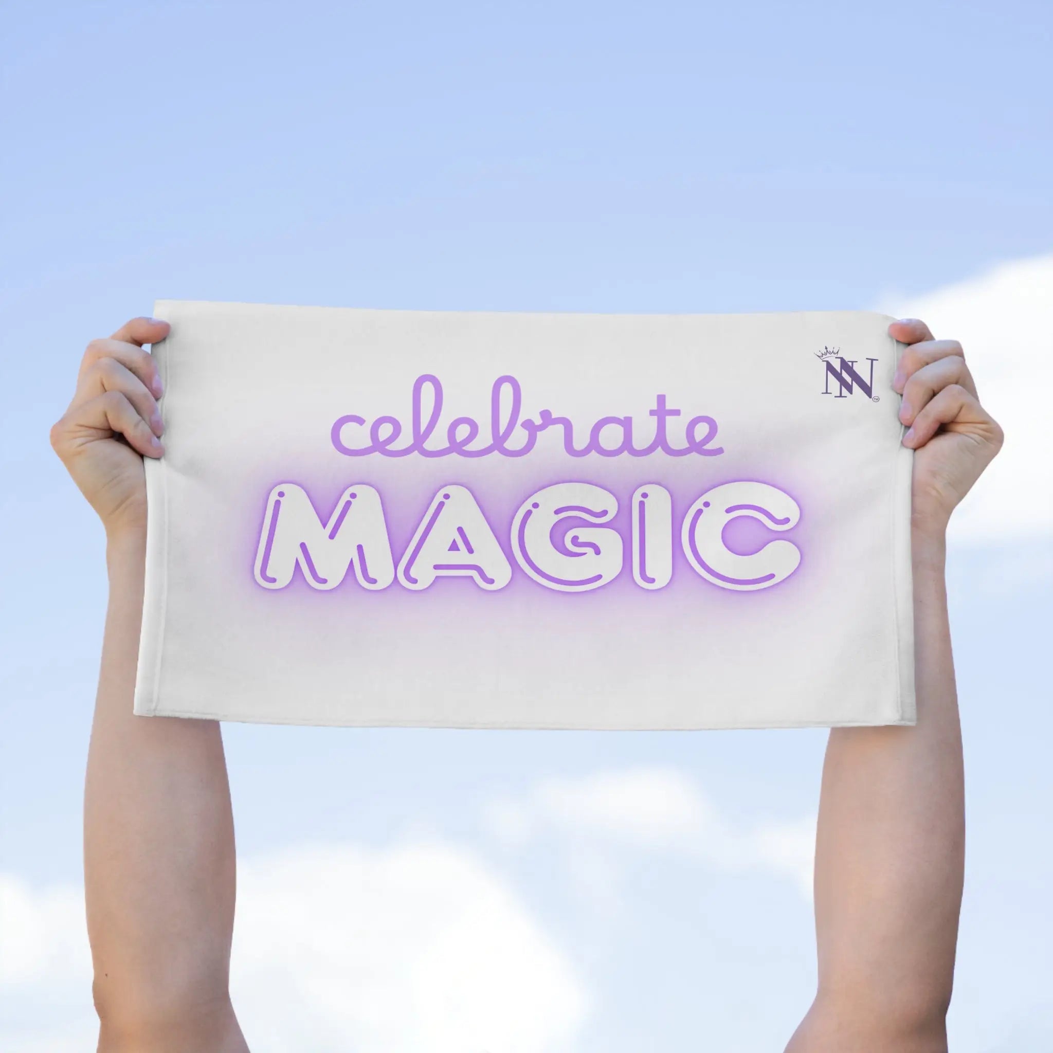 Celebrate Magic White | Mix & Match Soft Fun-Flirty Lovers’ Towels