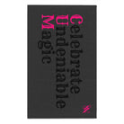 Celebrate Undeniable Magic Dark Grey | Mix & Match Soft Fun-Flirty Lovers’ Towels