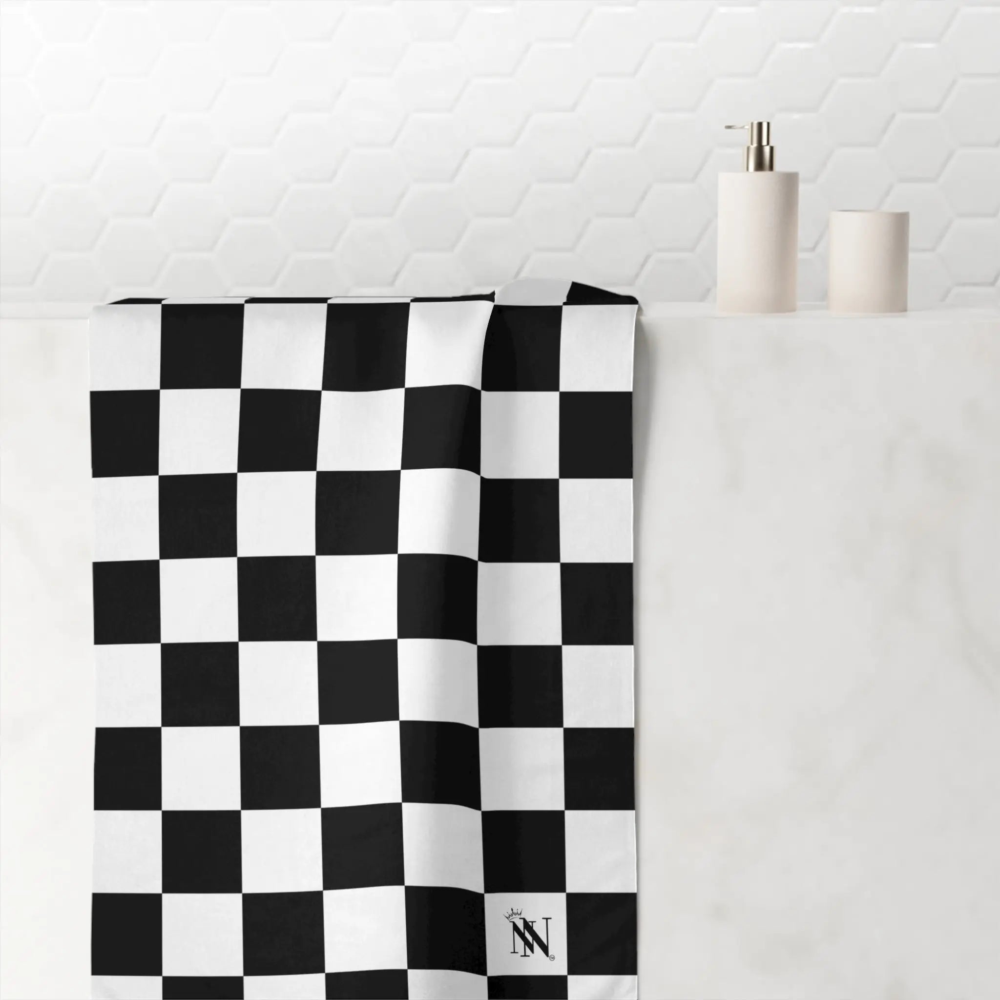 Checkered Past | Mix & Match Naughty XL Fun-Flirty Lovers’ Towels