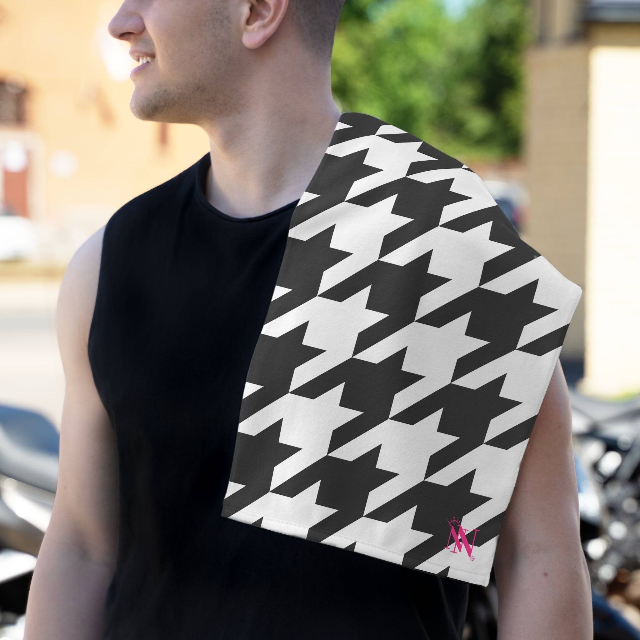 Checkered Past Star | Mix & Match Soft Fun-Flirty Lovers’ Towels