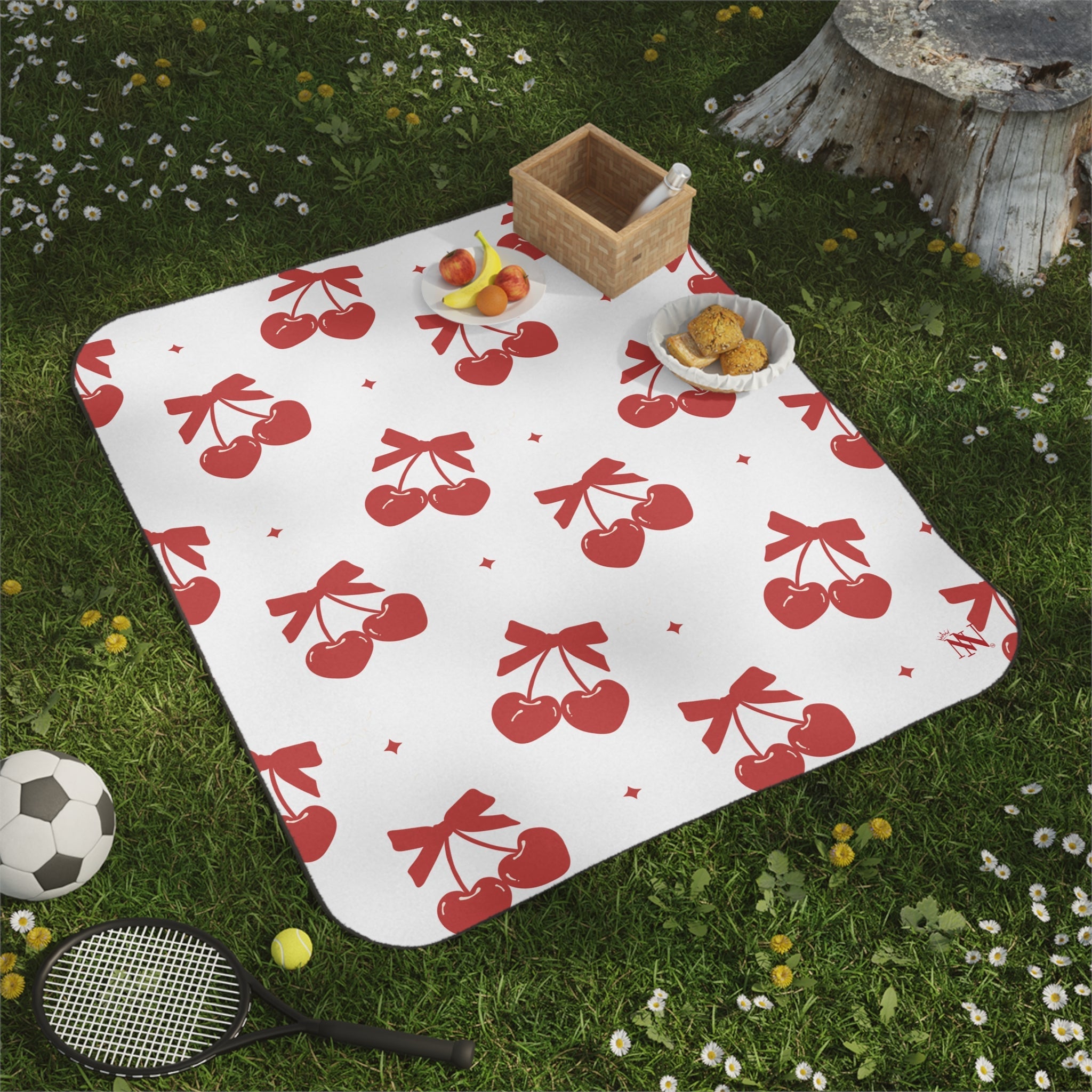 Cherry Hearts Pattern | Mix Match Fun-Flirty Lovers’ Water-Resistant Blankets