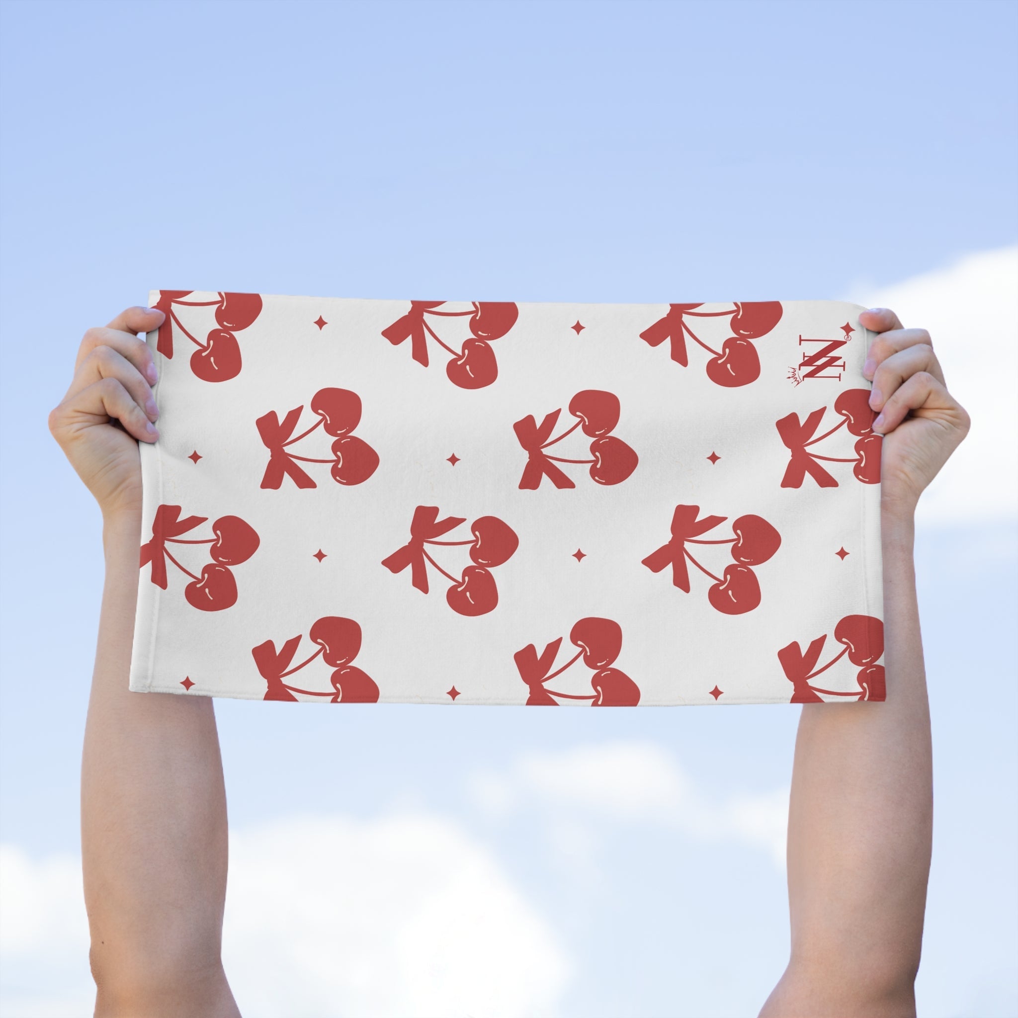 Cherry Hearts Pattern | Mix & Match Soft Fun-Flirty Lovers’ Towels
