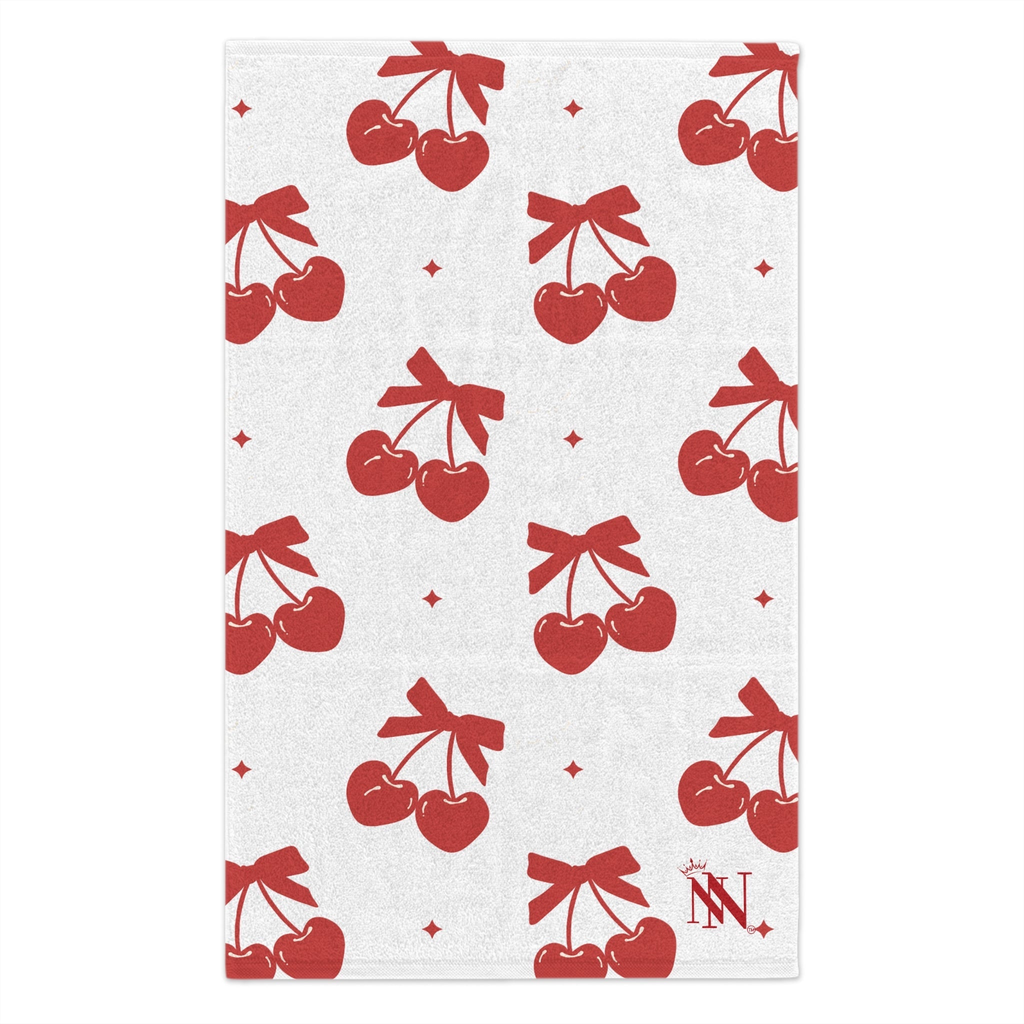 Cherry Hearts Pattern | Mix & Match Soft Fun-Flirty Lovers’ Towels