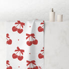 Cherry Hearts Pattern | Mix & Match XL Fun-Flirty Lovers’ Towels