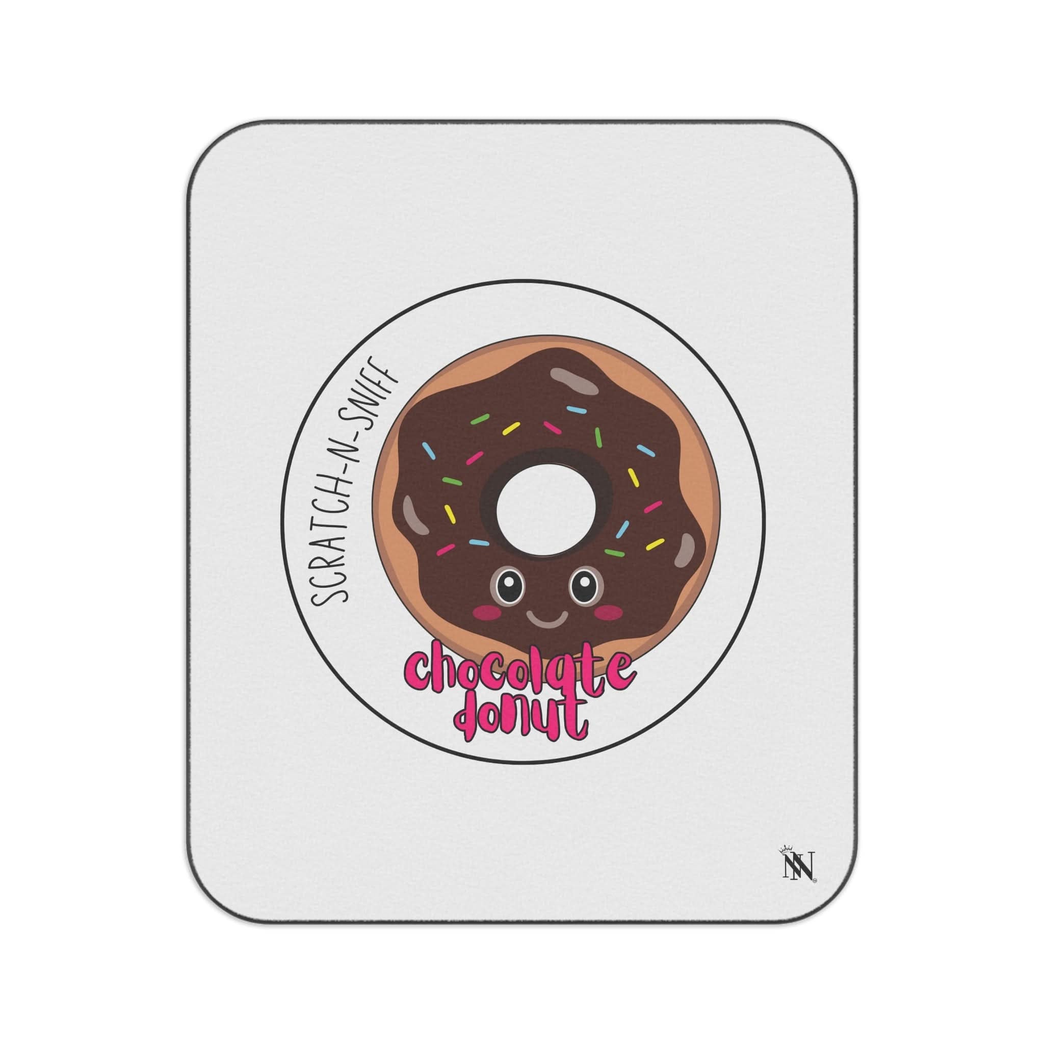 Chocolate Donut Scratch N Sniff | Mix Match Fun-Flirty Lovers’ Water-Resistant Blankets