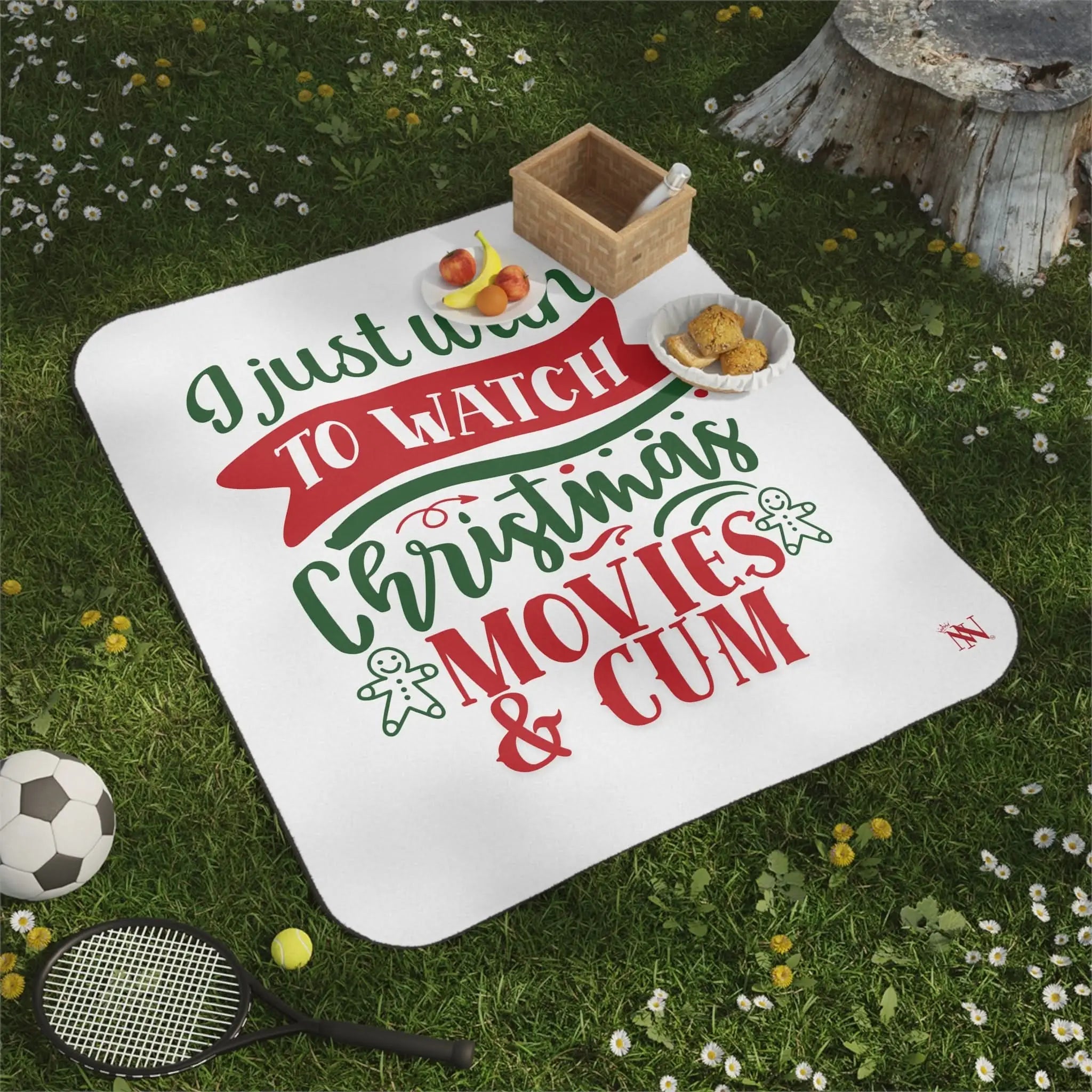 Christmas Movies & Cum | Mix Match Fun-Flirty Lovers’ Water-Resistant Blankets