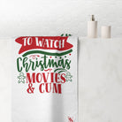 Christmas Movies & Cum | Mix & Match Naughty XL Fun-Flirty Lovers’ Towels
