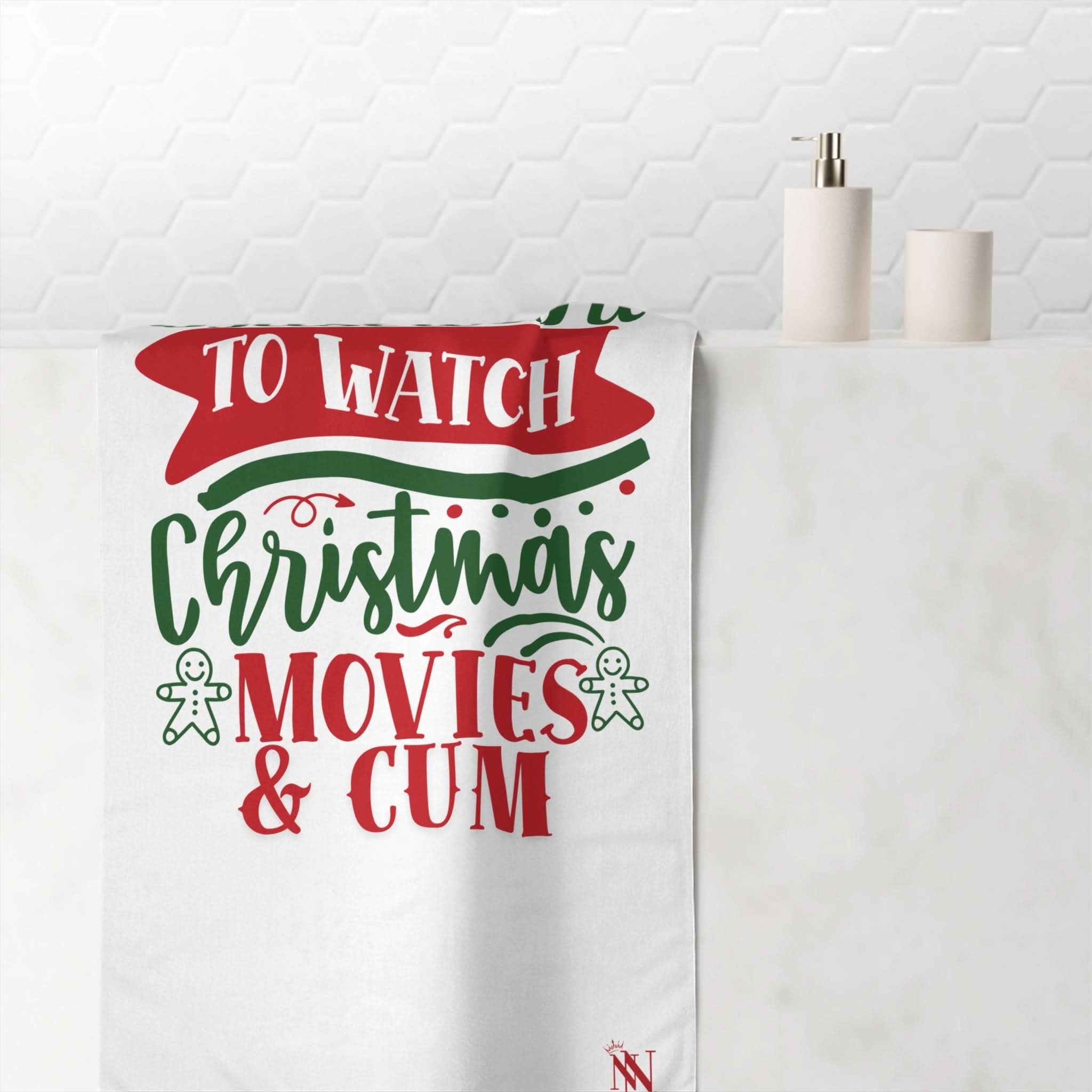 Christmas Movies & Cum | Mix & Match Naughty XL Fun-Flirty Lovers’ Towels