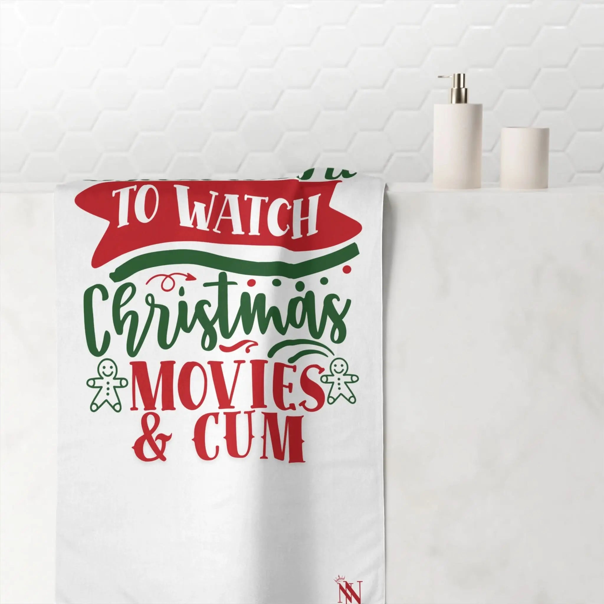 Christmas Movies & Cum | Mix & Match Naughty XL Fun-Flirty Lovers’ Towels