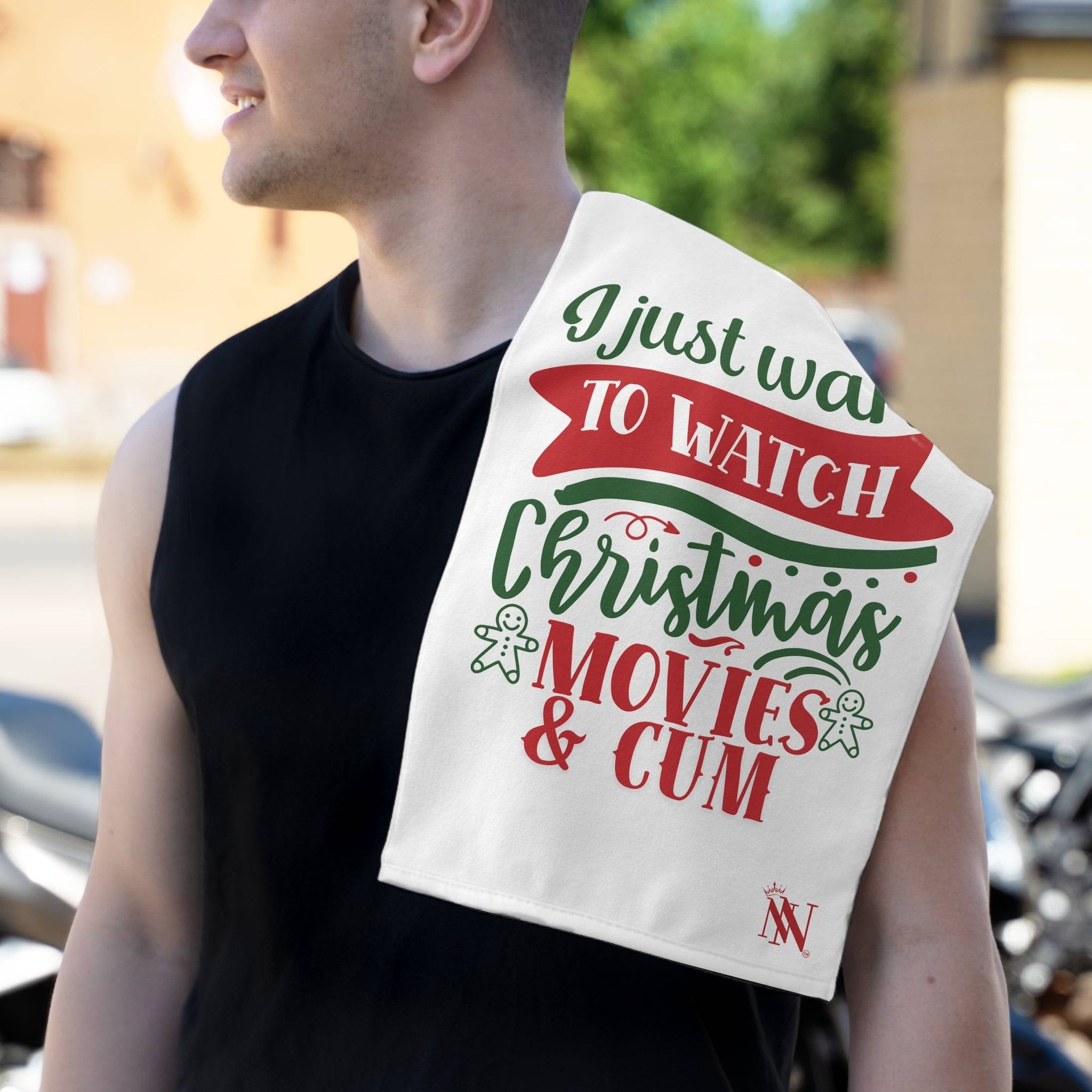 Christmas Movies & Cum | Mix & Match Soft Fun-Flirty Lovers’ Towels