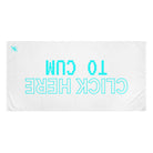 Click Here To Cum | Mix & Match Naughty XL Fun-Flirty Lovers’ Towels