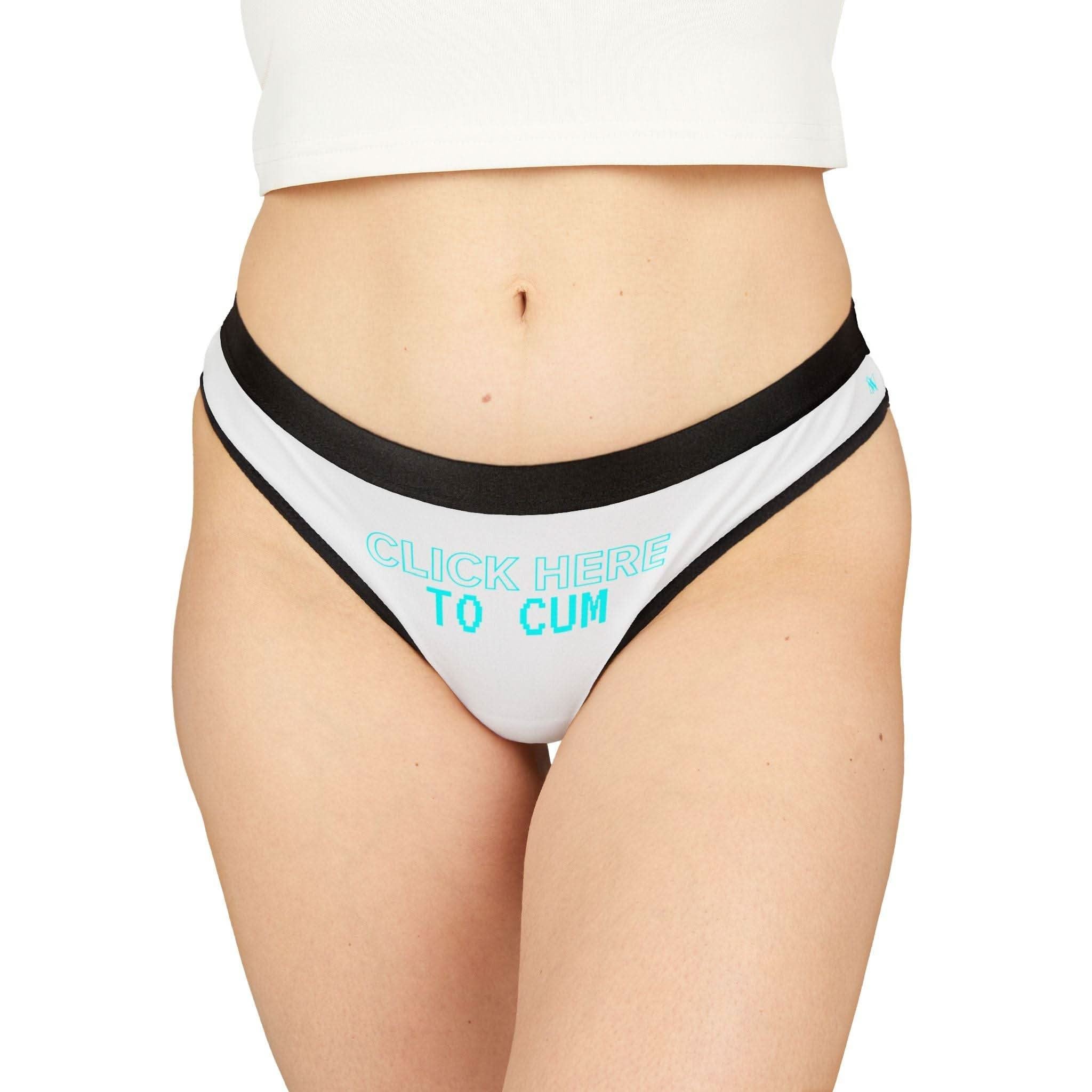 Click Here To Cum | Mix & Match Women’s Fun-Flirty Lovers’ Thongs